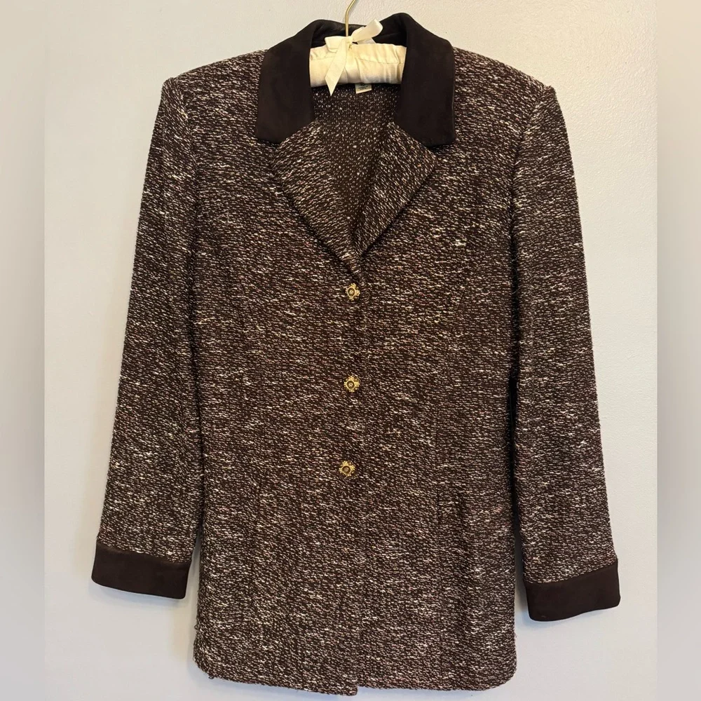 St. John Collection by Marie Gray knit blazer Size 10 - Picture 4 of 11